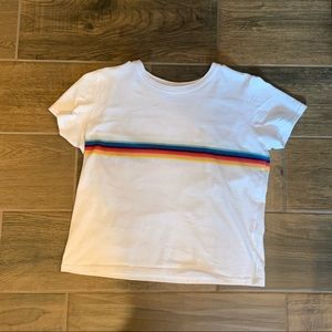 SMALL BRANDY MELVILLE RAINBOW TEE